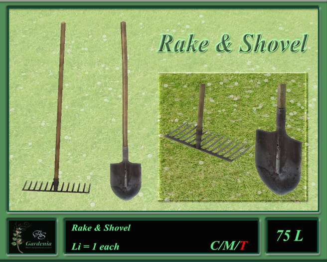 Second Life Marketplace Rake & Shovel
